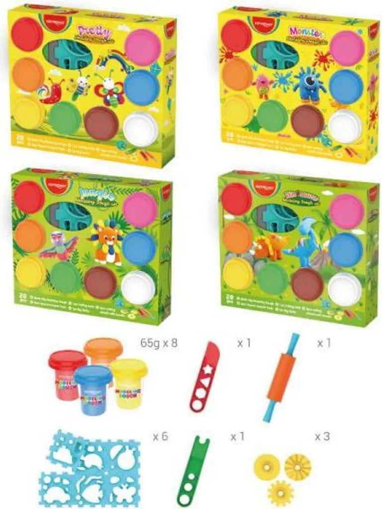 Keyroad Mix Ciastolina 8 Colori + Accessori - Trendy Creative Kit