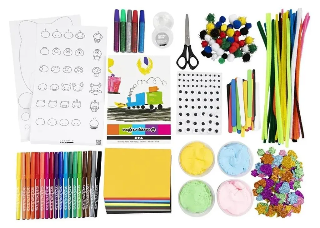 Kit Creativo Maxi per Bambini: Silk Clay, Pompon e Lavoretti 6 Anni - 3