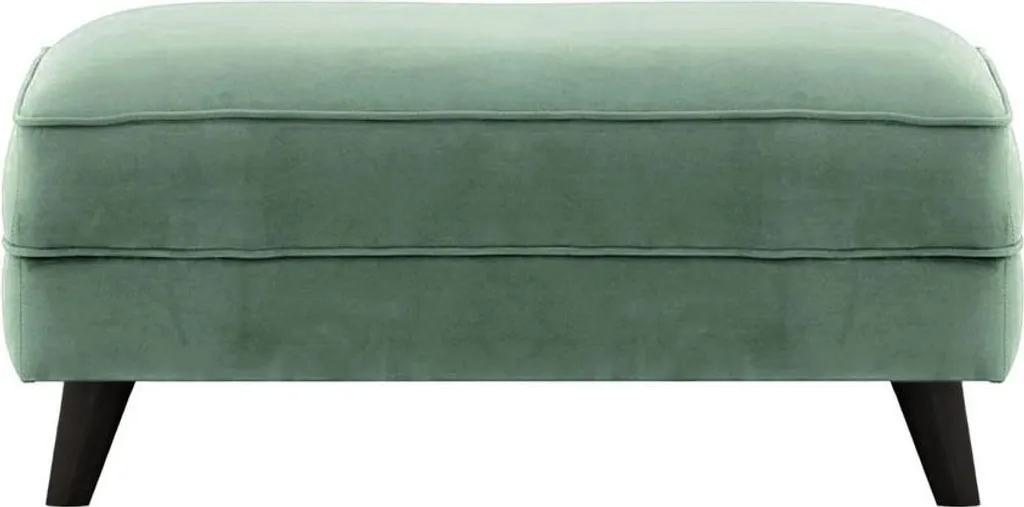 Pouf repose-pieds Magnus noir - Idéal pour le salon ou la chambre