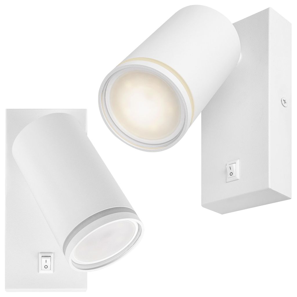 MasterLED nástenné svietidlo GU10 - LED reflektor - biely Obrázok produktu 
