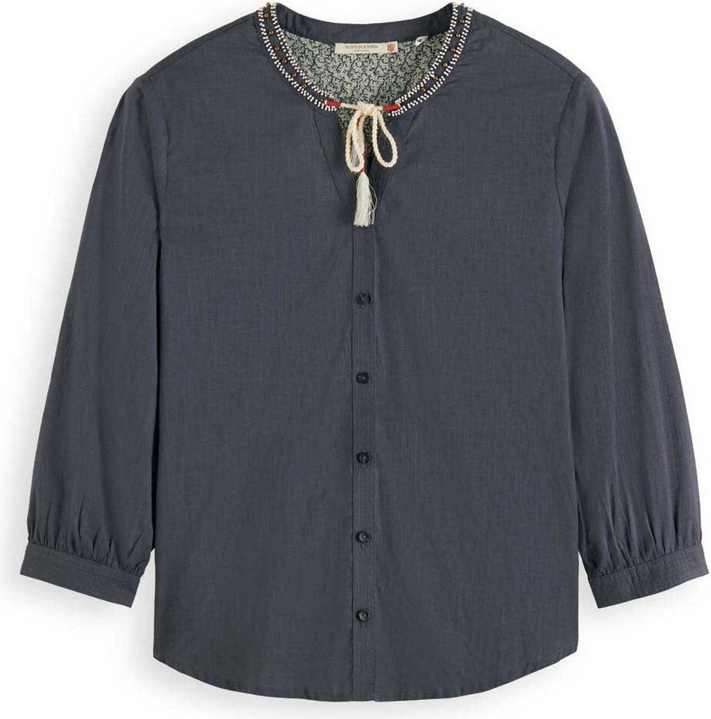 Scotch & Soda Beaded Bluse Grau 34 Frau Grau 34