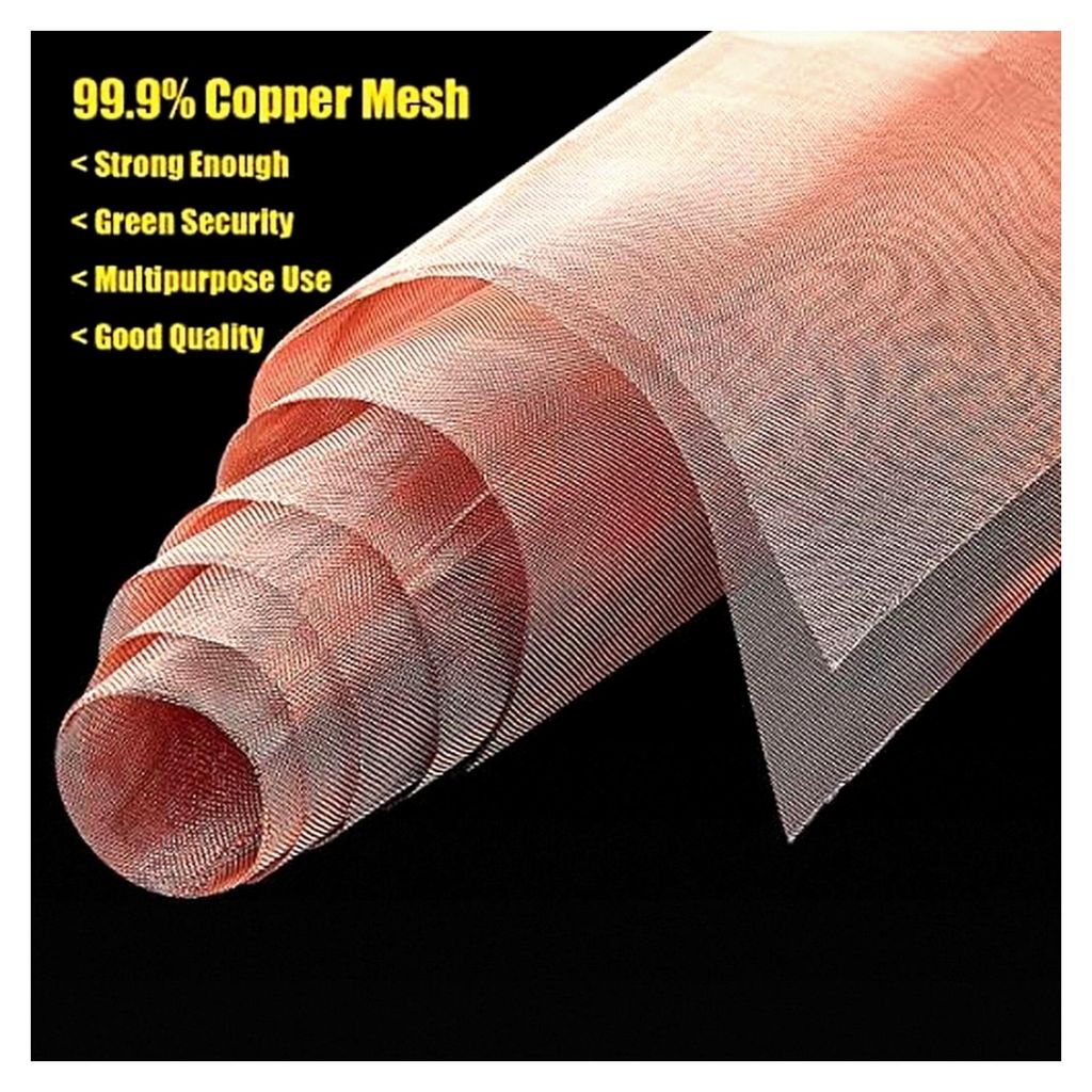 1 Packung 200 Mesh 99,9% reines Kupfergewebe, 19,68 x 39,37 Zoll