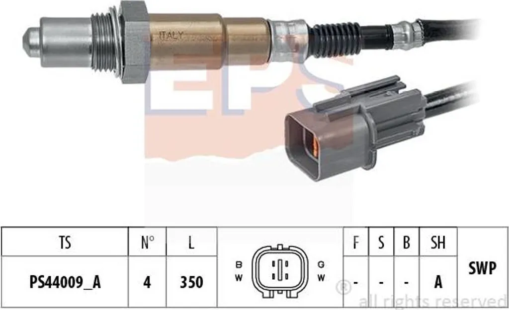 Sonde Lambda EPS 1.998.361 haute précision pour système d'échappement