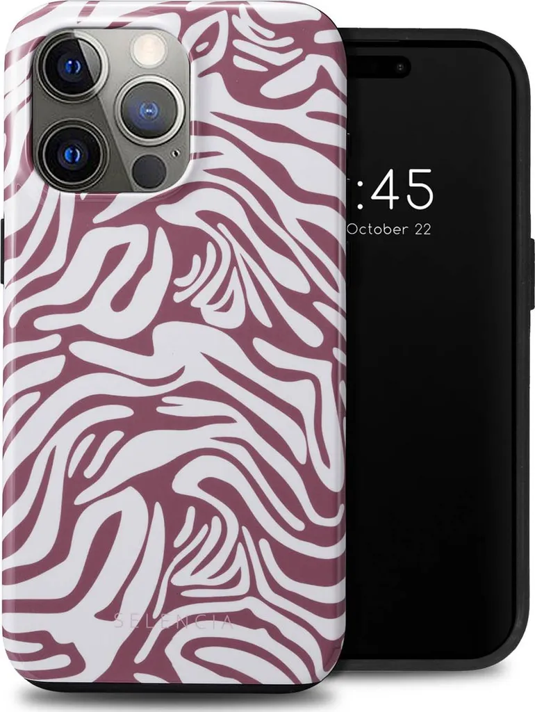 Cover iPhone 15 Pro Max Selencia Trippy Swirl Dark Rose - Chic Style