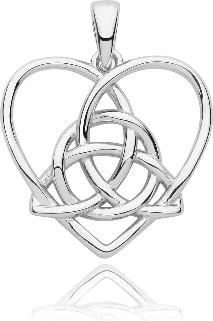 Bijou Pendentif Cœur en Argent Fin 925 Rhodié - Collier Femme Élégant