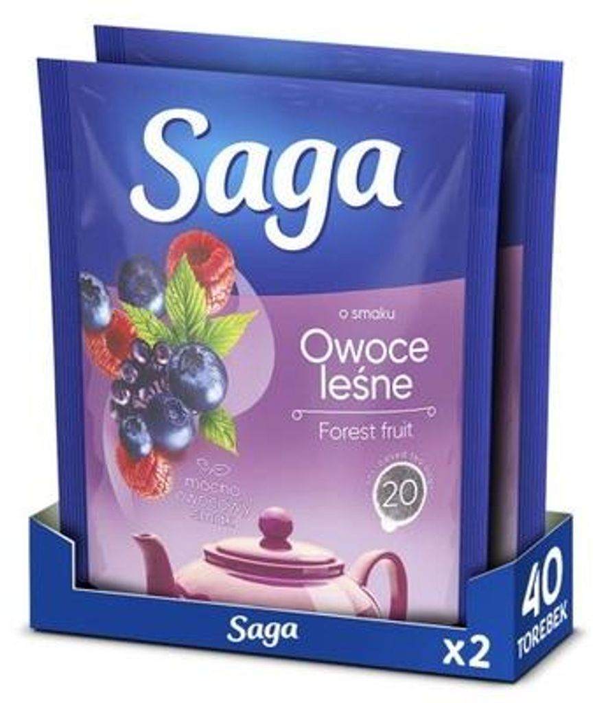 Tè ai frutti di bosco Saga 20 bustine Immagine del prodotto 
