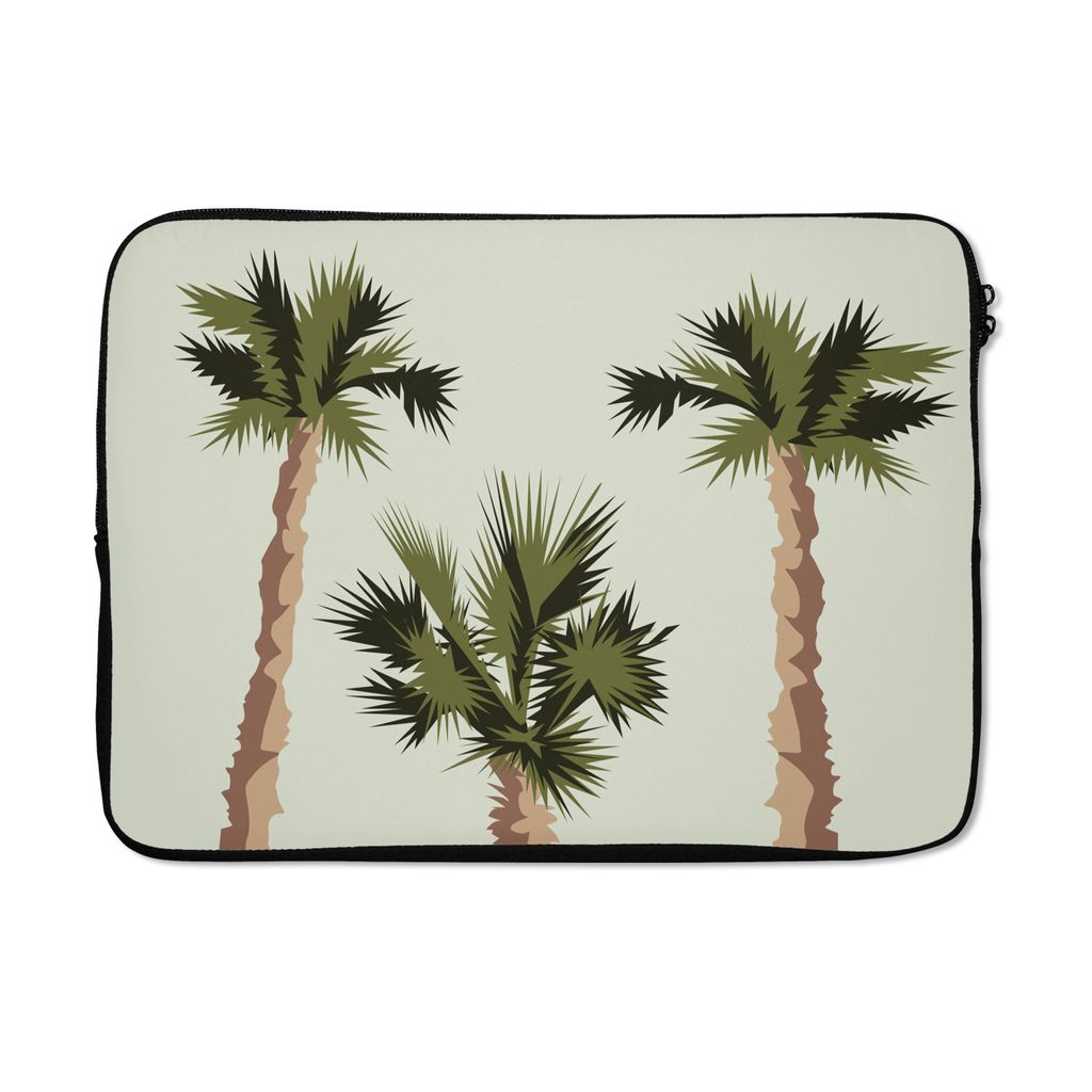 MuchoWow Laptop Hülle 13 Zoll Palme - Sommer - Tropisch Laptoptasche - Laptophülle - Sleeve - Rundumschutz