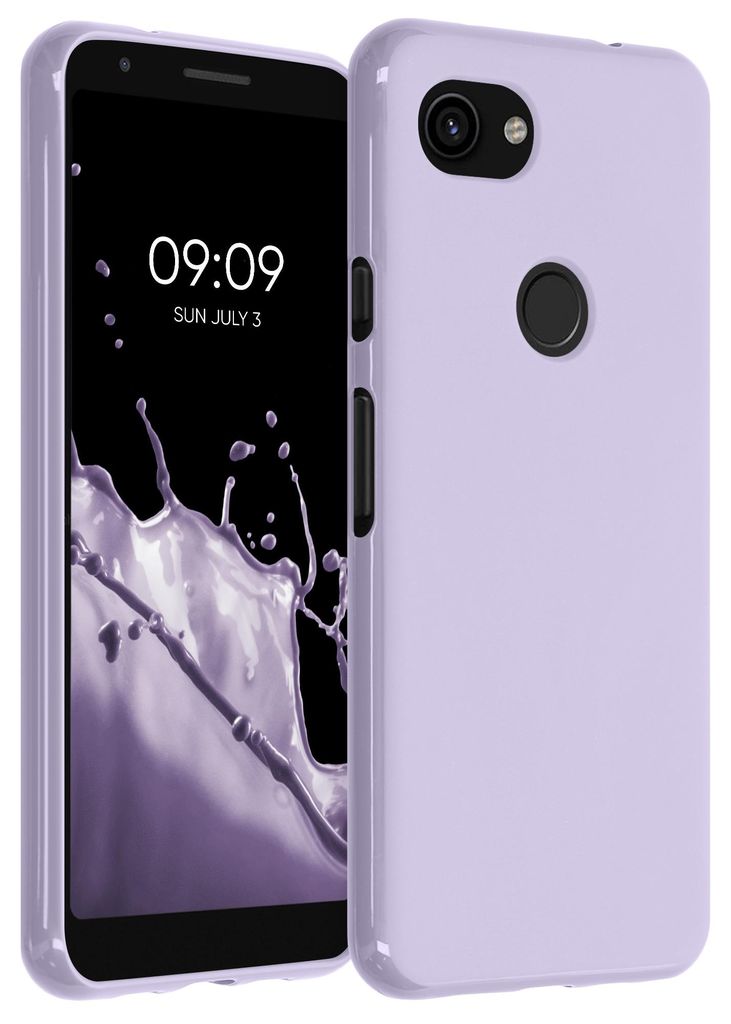 kwmobile Handyhülle für Google Pixel 3a Hülle - TPU Case - Kabelloses Laden - Schutzhülle Cover in Lavendel