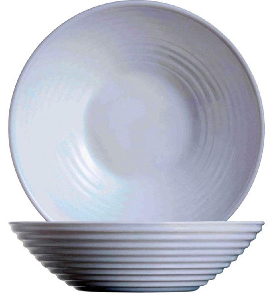 Glazen schaal, 16 cm, wit. (Merk: Mslischale Harena) Productafbeelding 