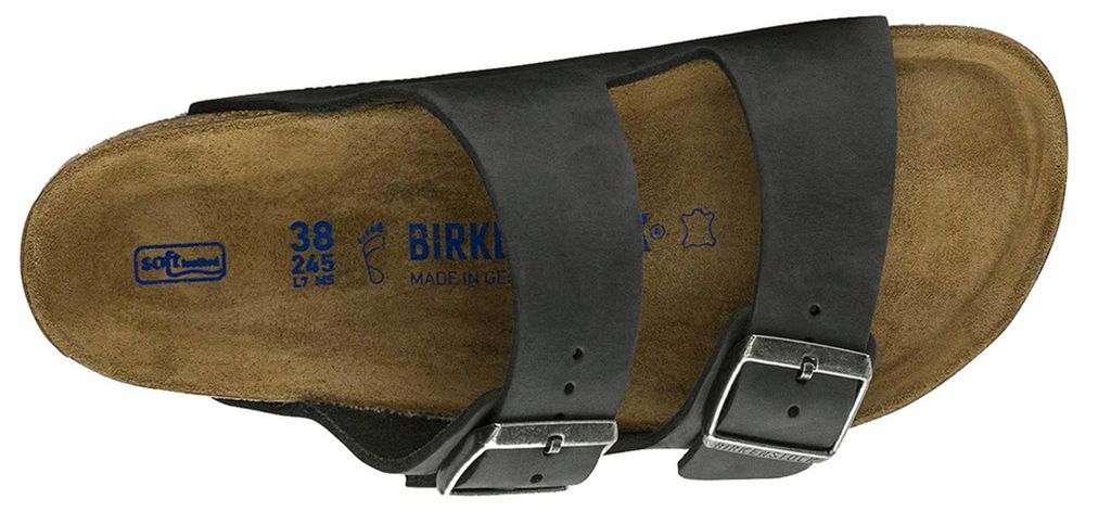 Sandały Birkenstock Arizona, skóra, miękka podeszwa, Zdjęcie produktu 