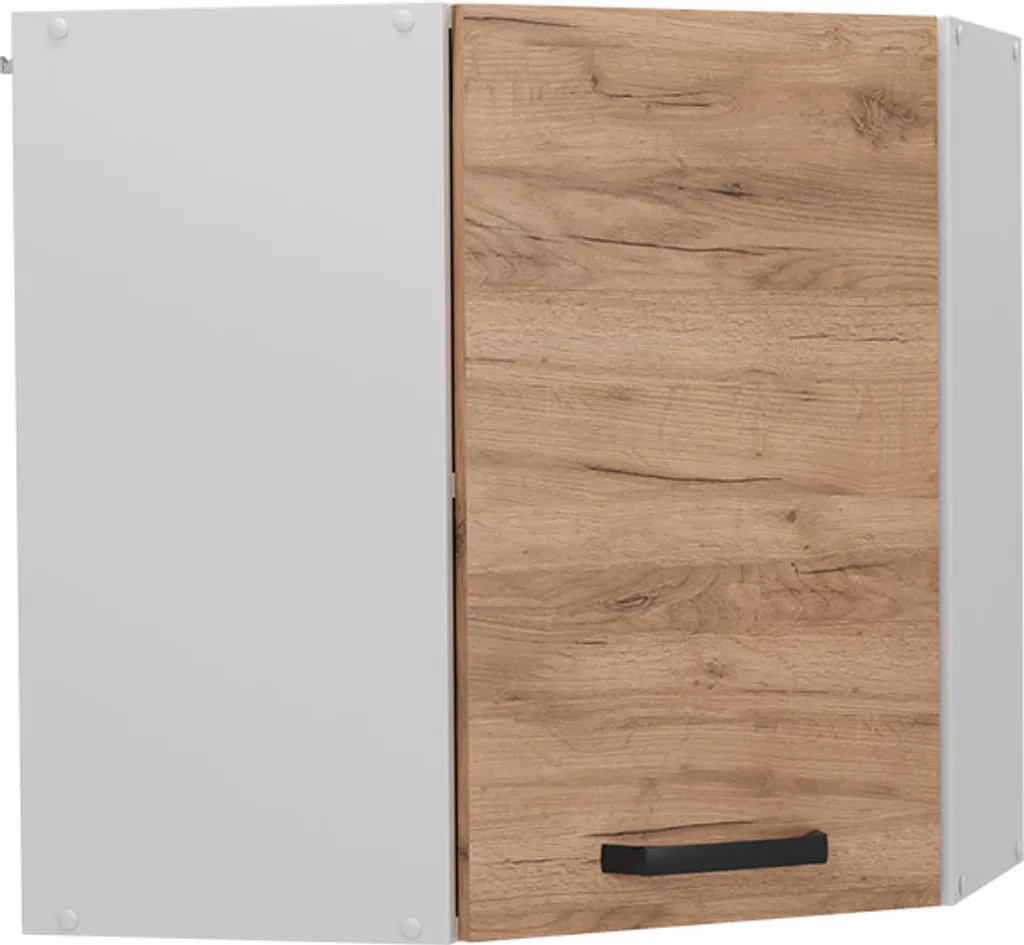 Vicco Mobile angolare da cucina R-Line, 57 cm, Quercia dorata/Bianco