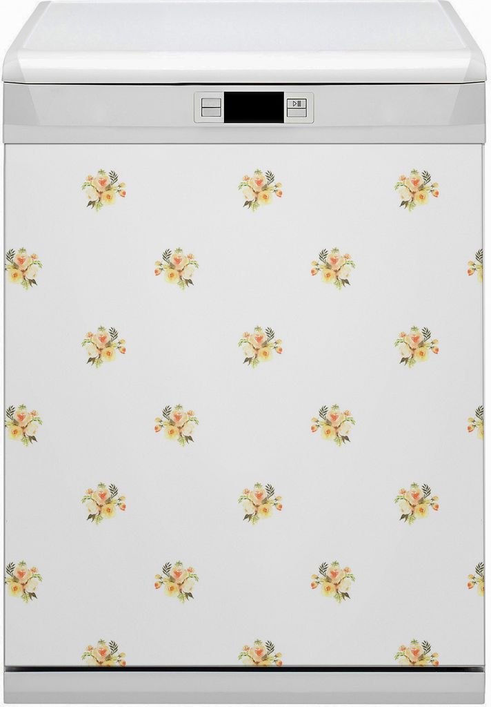 Magnete Küche Magnetmatte Magnet für Spülmaschine Abwaschbar Nachbildung 60x70 cm - Mini -Bouquers