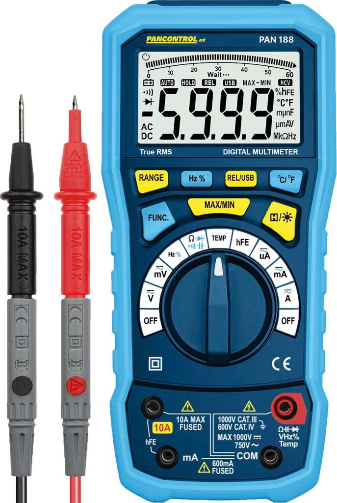 PANCONTROL Profi-Digital-Multimeter PAN 188 True RMS