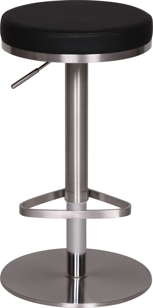 A studio shot of a bar stool against a white background.