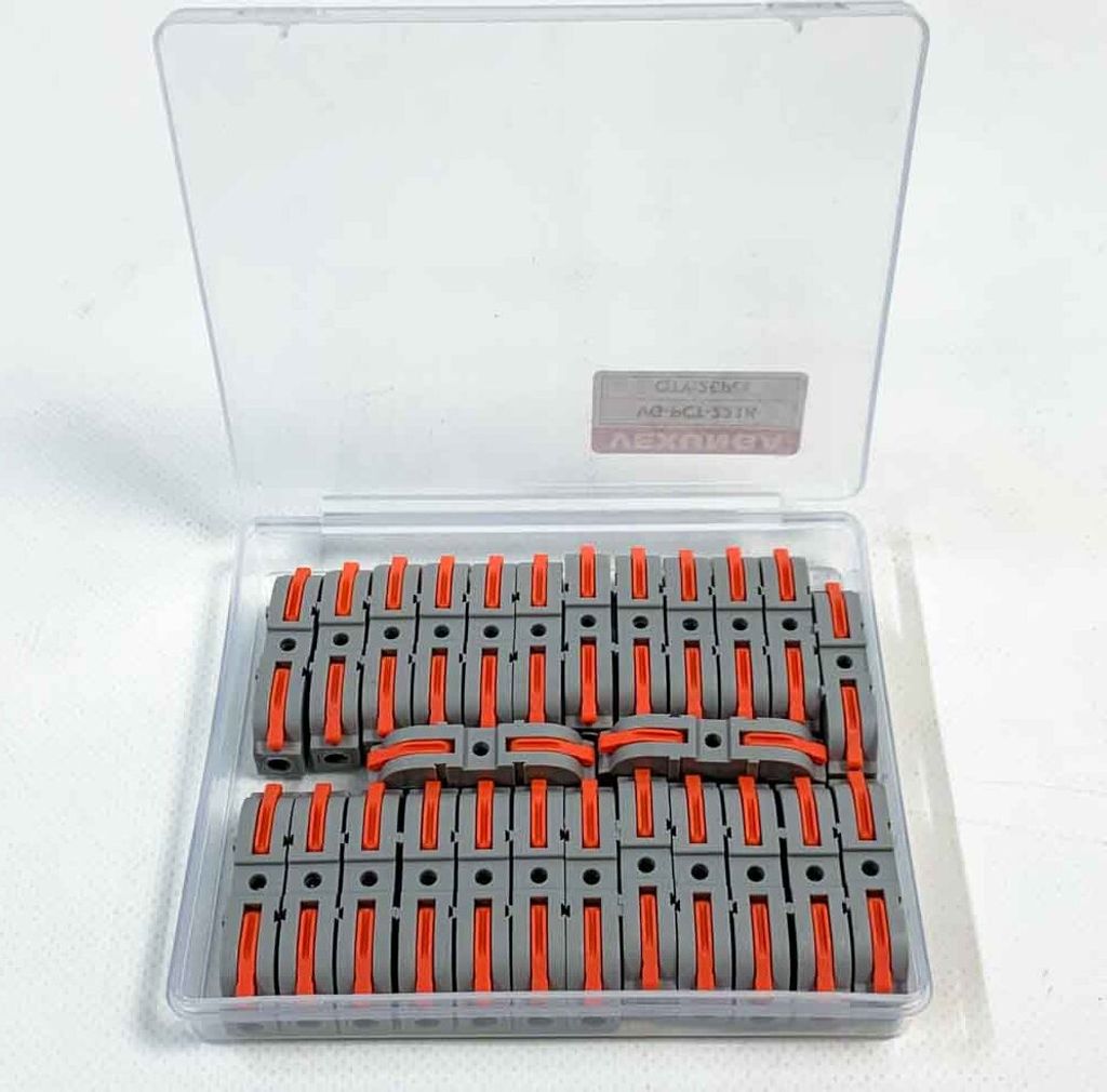 Kabelverbinder 450V 32A Verbindungsklemme Stromkabel Verbinder Kompakt Schnellverbinder Klemmen Mit Hebel Elektrische Anschlussblöcke 4mm² Leiter...