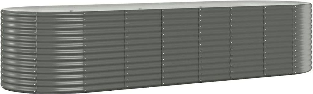 vidaXL Pozinkovaná oceľová vyvýšená posteľ 322x100x68 cm Obrázok produktu 