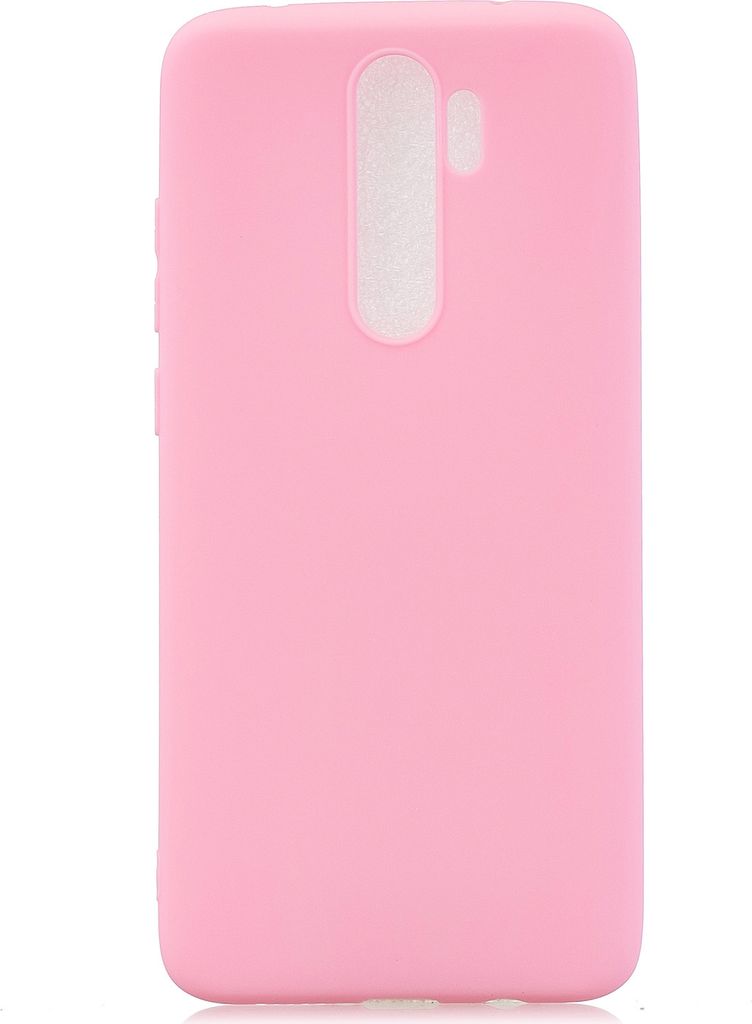 Für Redmi NOTE 8 Pro Soft Candy Farbe Frosted Surface Shockproof TPU Zurück Cover Handy Case dark pink