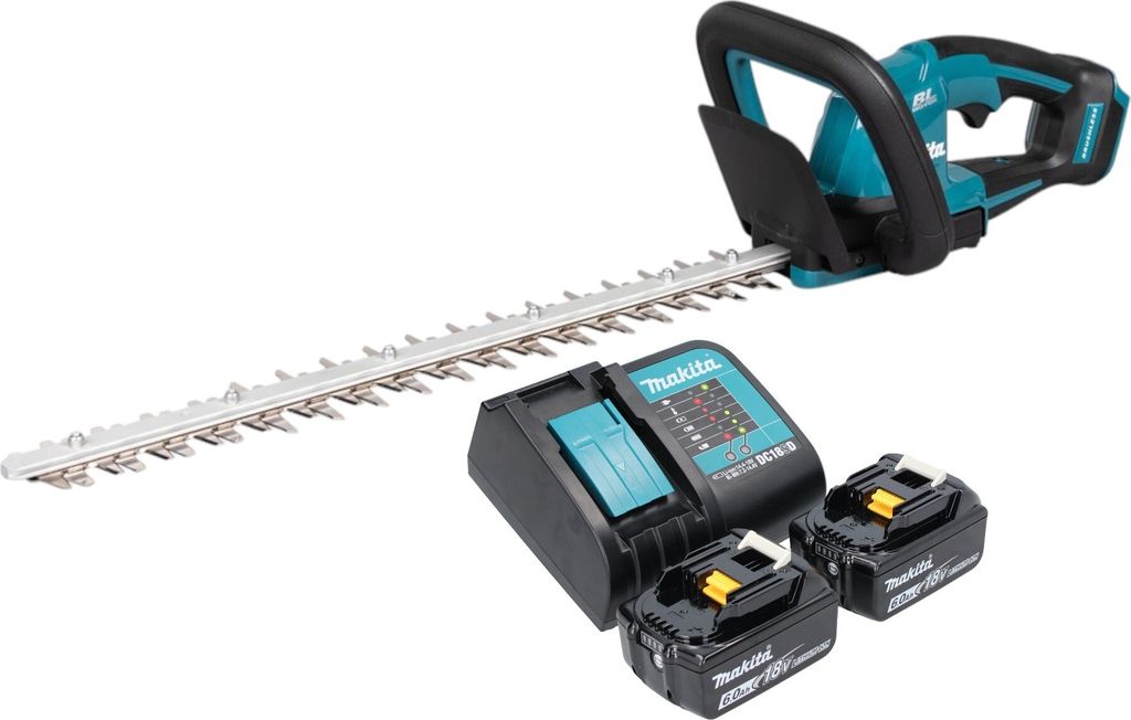 Makita DUH 506 SG2 Akku Heckenschere 18 V 50 cm Brushless + 2x Akku 6,0 Ah + Ladegerät