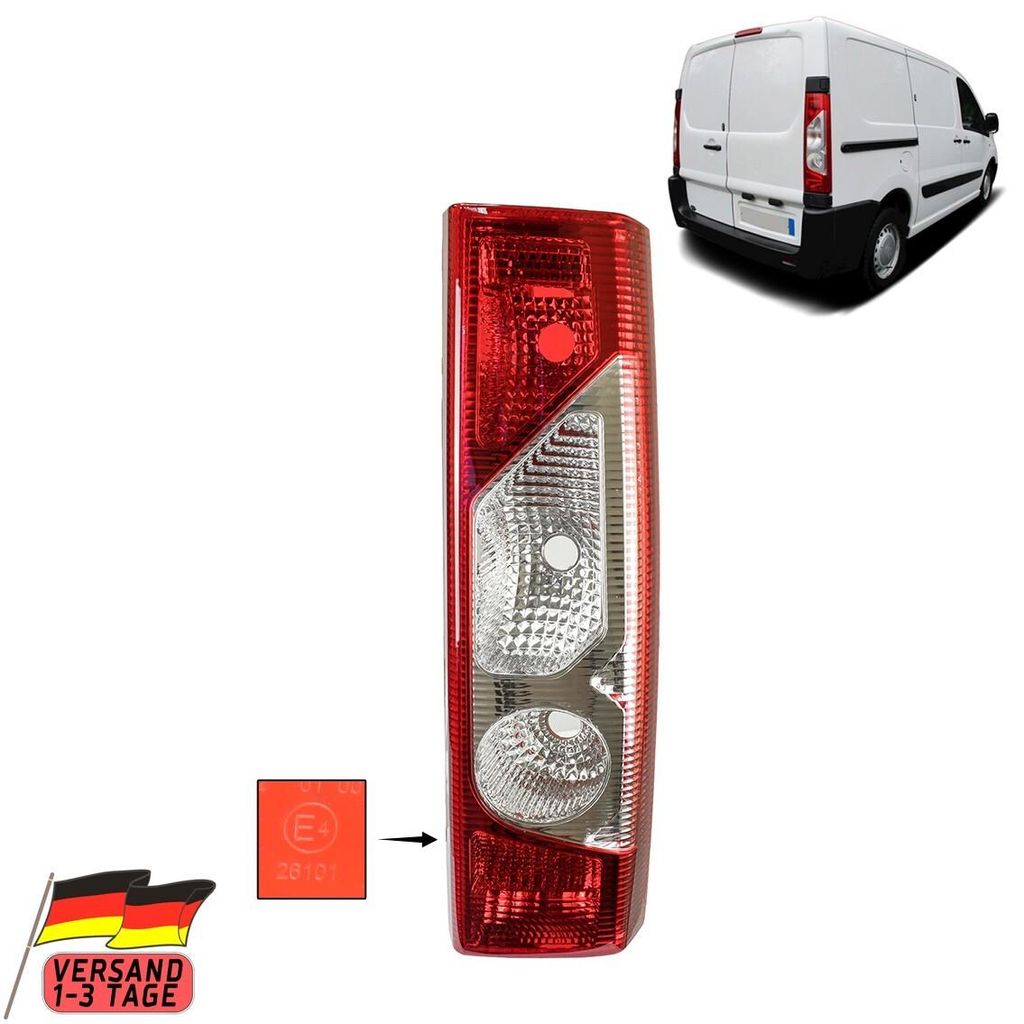 Rückleuchte Heckleuchte Rücklicht Für Citroen Jumpy Rechts 2007-2013 E-Prüf