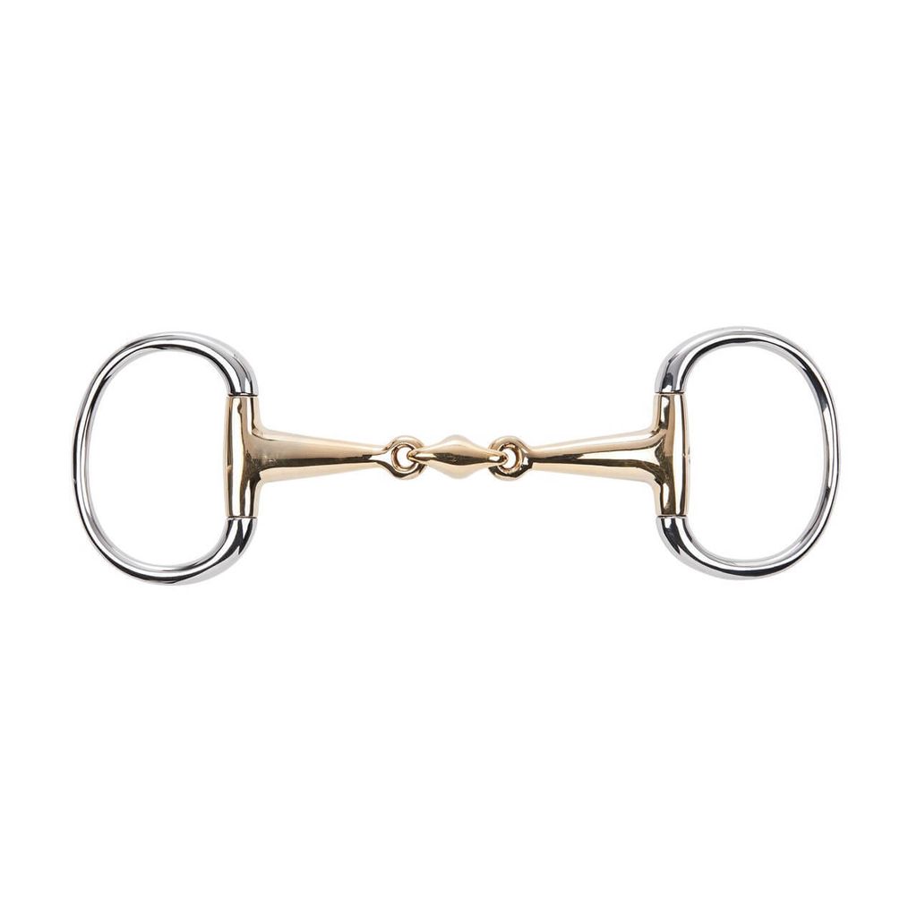 BUSSE Olivenkopfgebiss Doppelt Gebrochen KAUGAN 18 mm Trense 13,5 cm