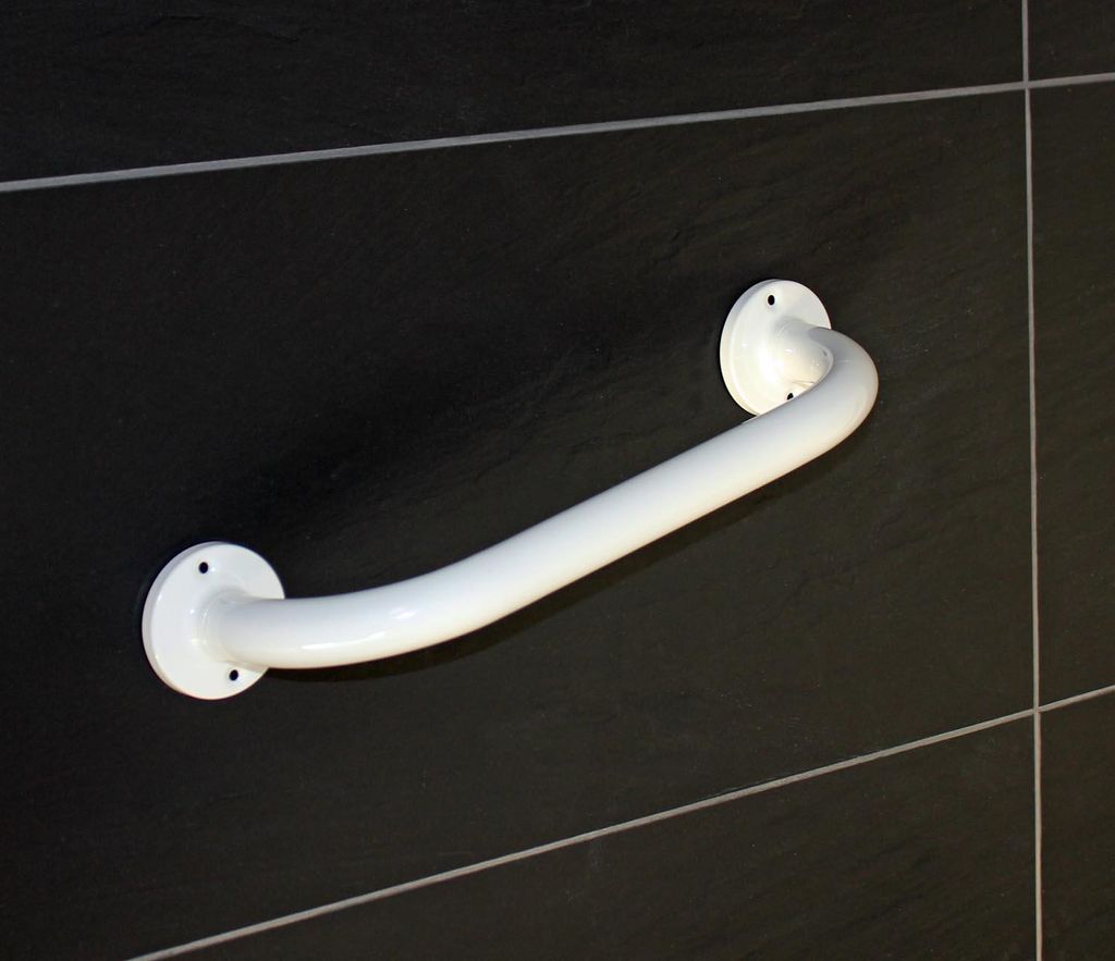Metall Wannengriff 30cm Badewannengriff weiß Griff Produktbild 