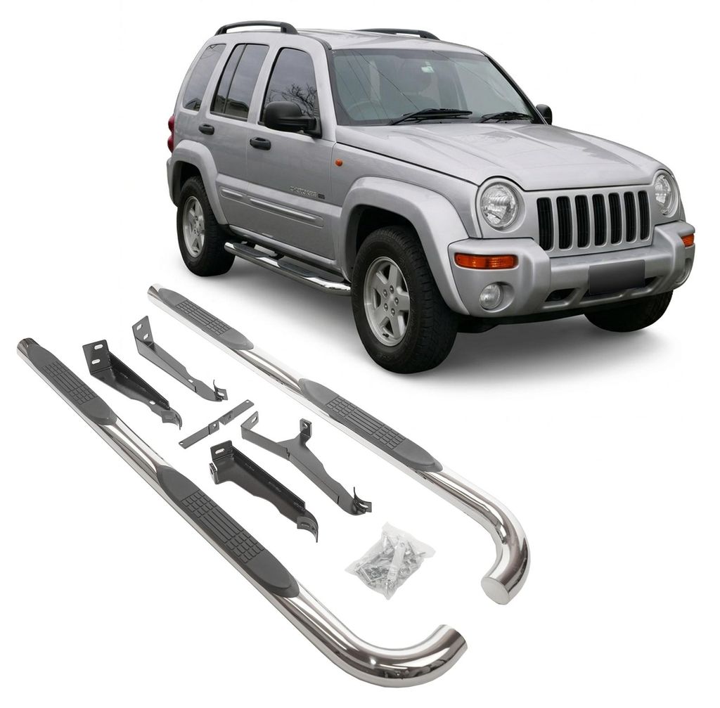 Tubes Marche Pieds Latéraux Compatible avec Jeep Cherokee Image du produit 