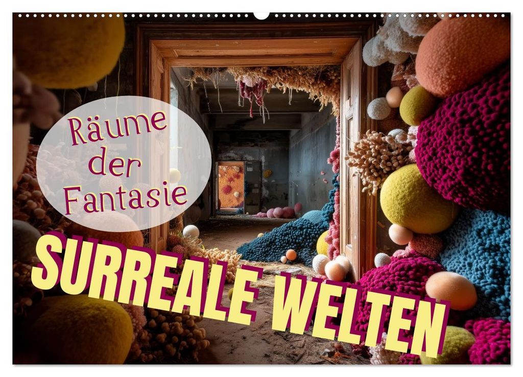 Surreale Welten. Räume der Fantasie (Wandkalender 2027 DIN A2 quer), CALVENDO Monatskalender