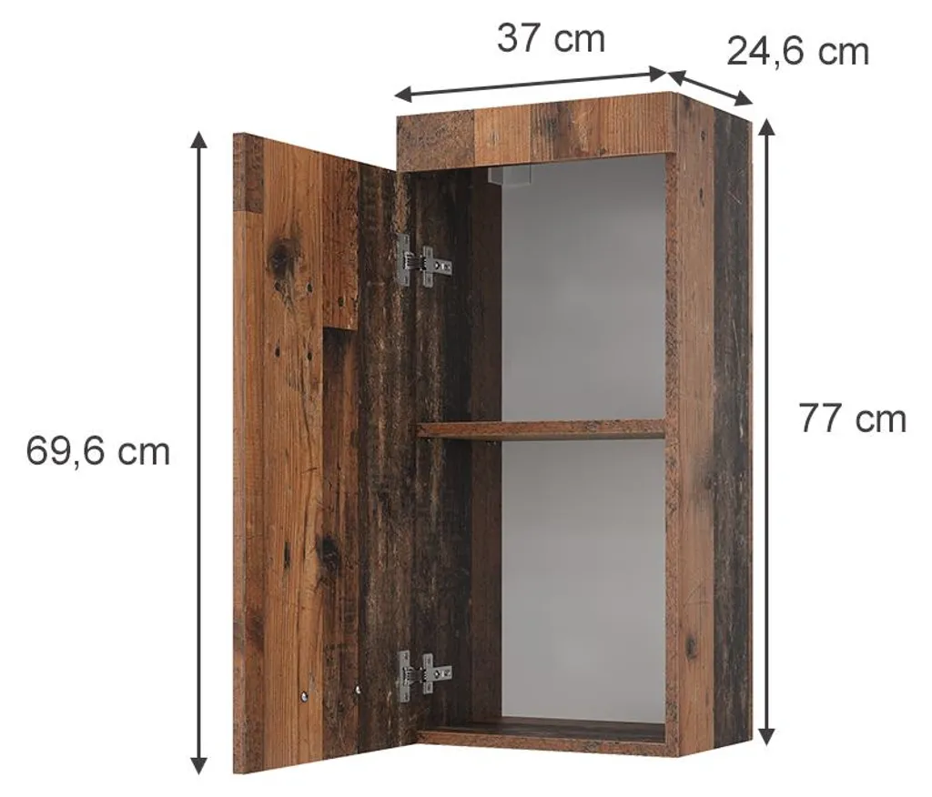 Meuble de rangement mural Vicco Luna 37x77cm Oldstyle pour petit espace - 2