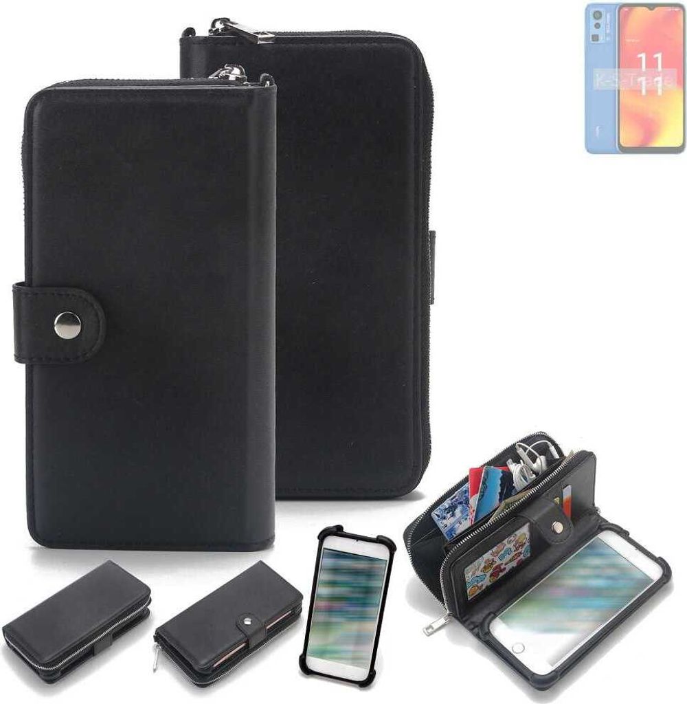 K-S-Trade 2in1 Handyhülle Schutzhülle kompatibel mit Lava Blaze Pro & Portemonnee Cover Handy Hülle Case Etui Geldbörse Wallet Bookstyle Hülle