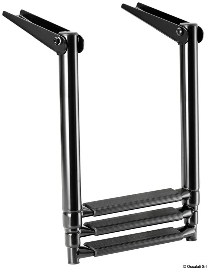 Échelle de bain télescopique pour bateau inox 3 marches sous plage