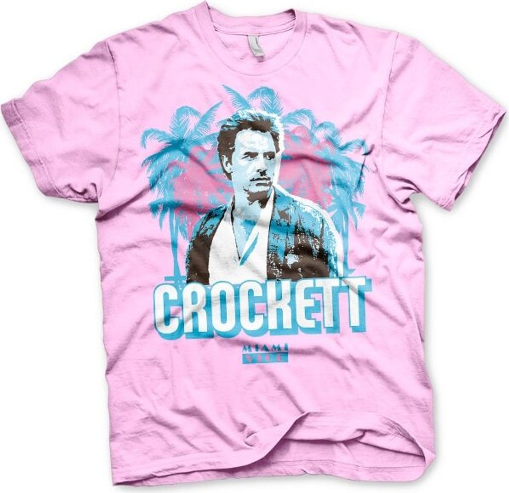 Crockett Palms T-Shirt - Small - Pink
