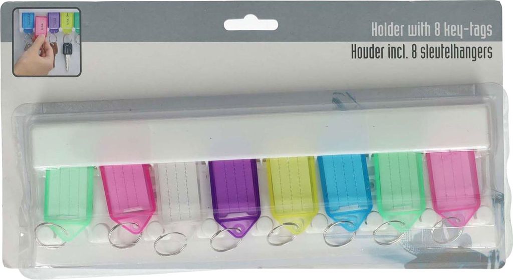 Schlüsselregal mit Schlüsselketten, 8 .. Produktbild 