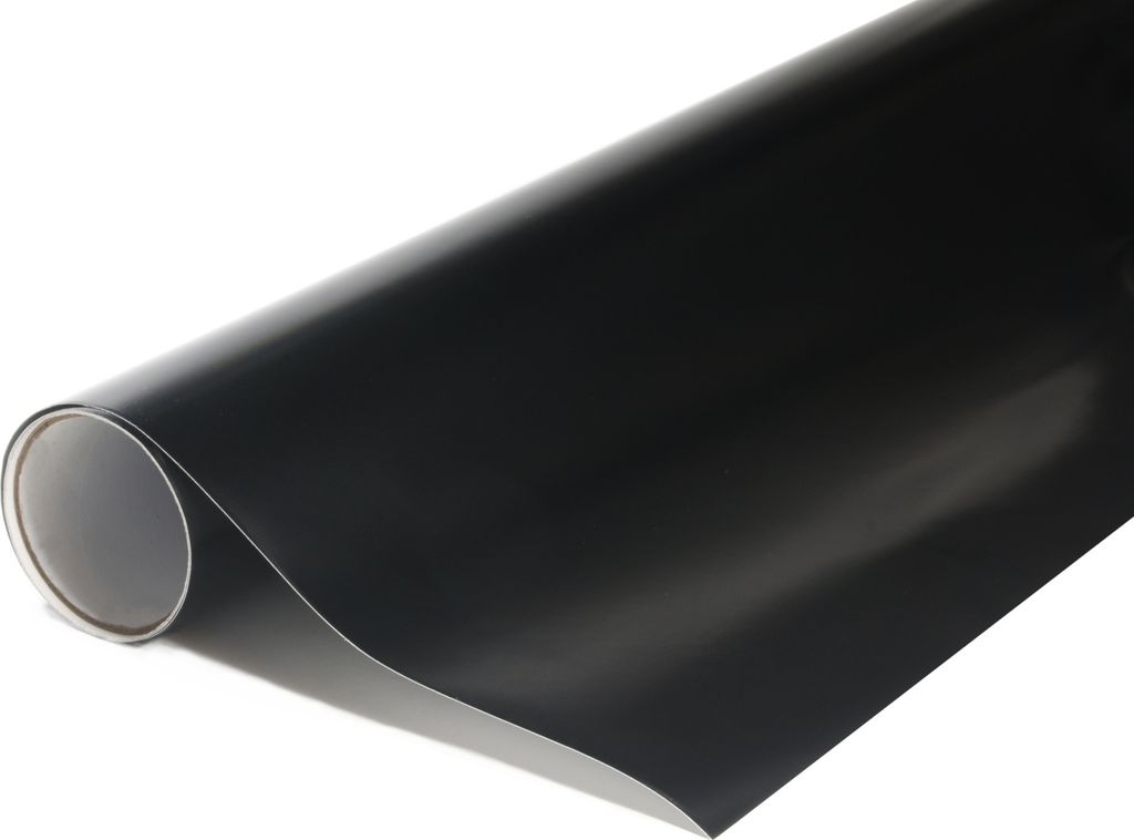 Glänzend metallisch schwarz wrapfolie 152x1800cm - innen/außen