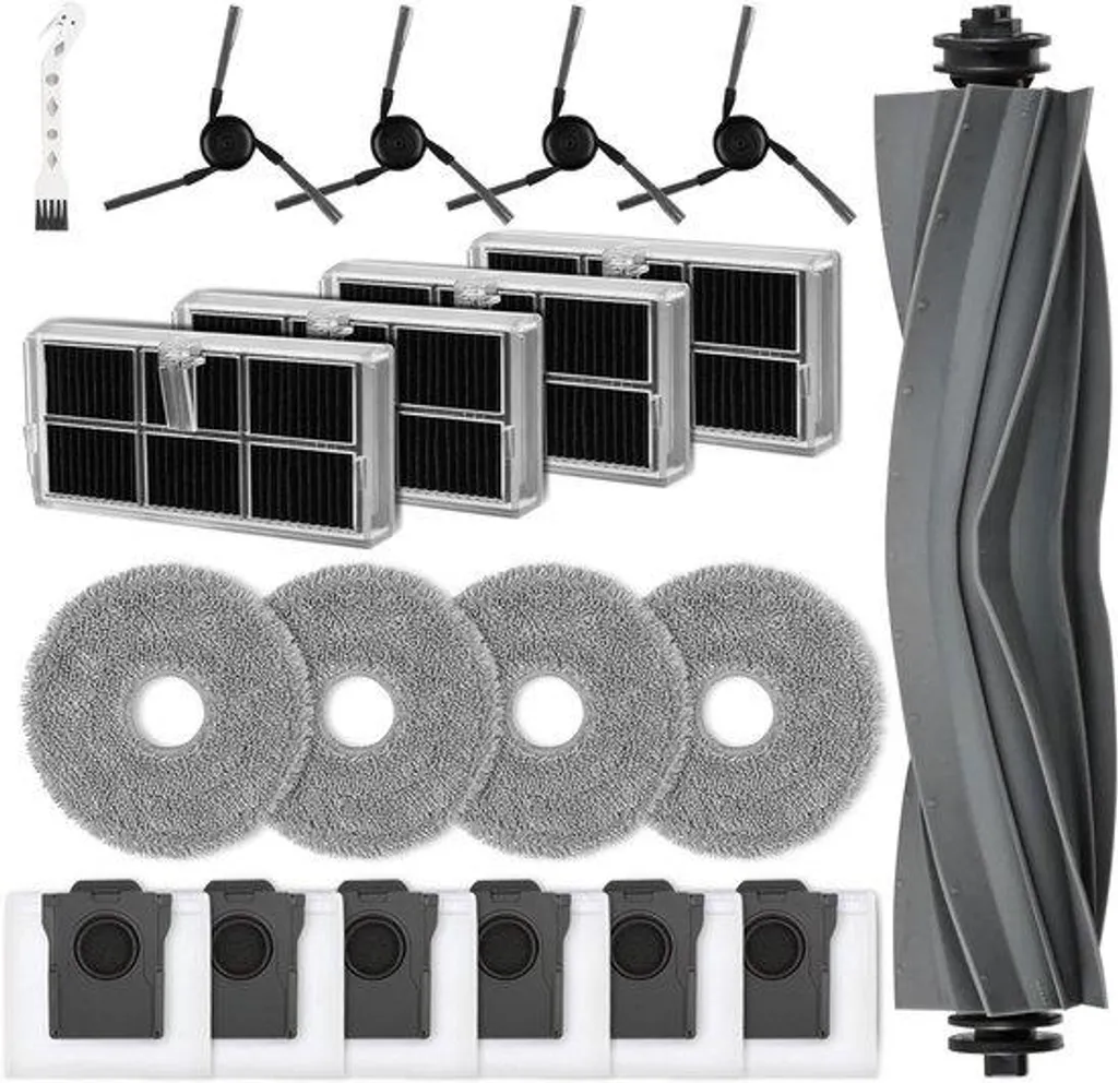 Kit Accessoires Aspirateur avec Brosse Principale et 6 Sacs à Poussière