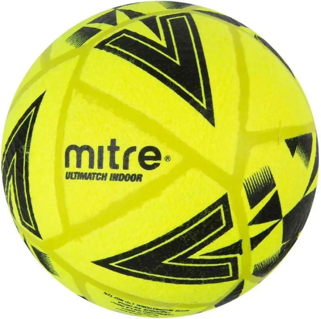 Ballon Futsal Mitre Ultimatch Jaune Taille 4 avec Technologie Hyperseam - 2