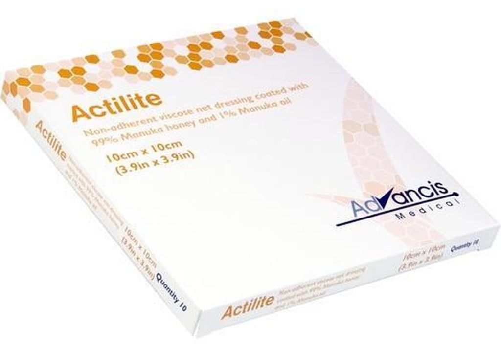 Actilite 10x10 cm medicazione al miele per ferite 10 pz Immagine del prodotto 