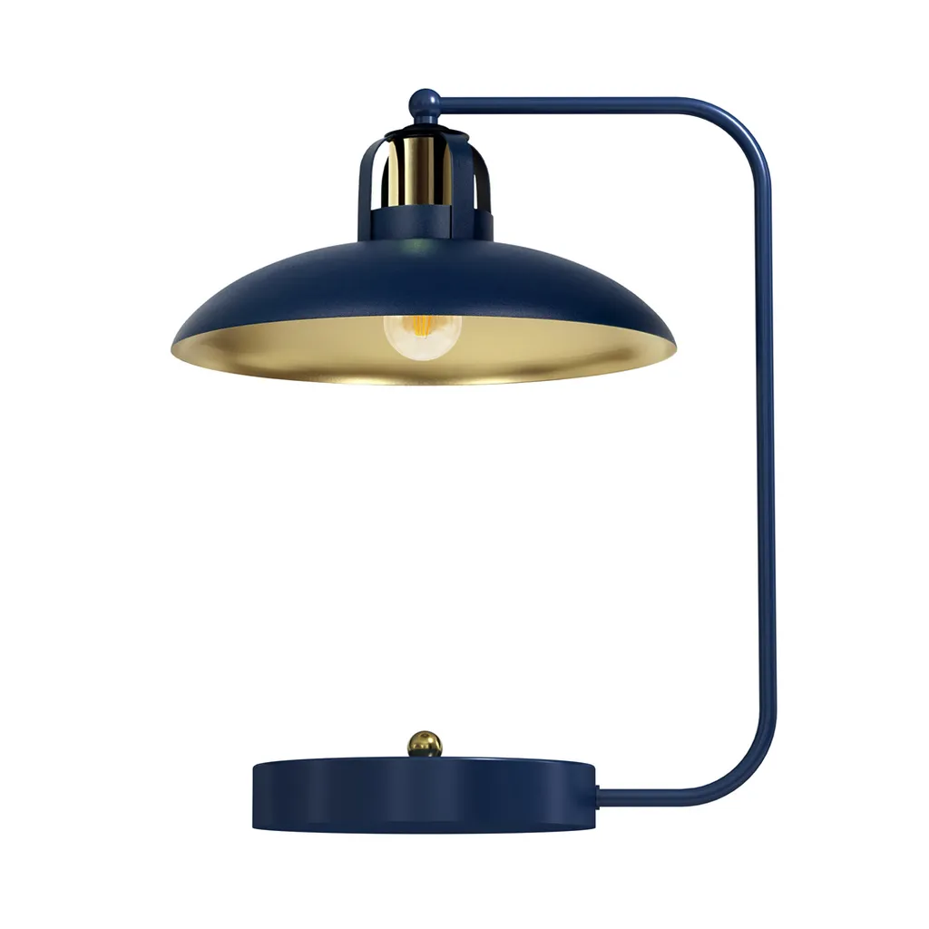 Lampada da Tavolo Milagro FELIX MLP7716 Blu e Oro E27 - Design Premium