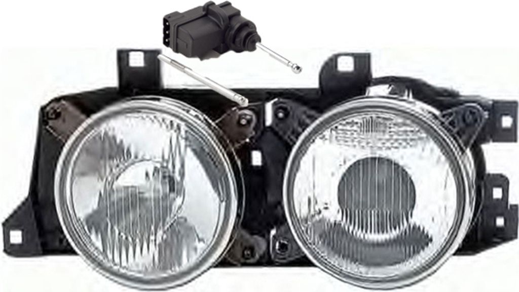 Johns, Scheinwerfer Haupt passend für BMW 5er E34 88-95 Super-DE H1 Links m. Stellmotor 67168353887 63121391597 1378361 1390289 1391597 6312137836...
