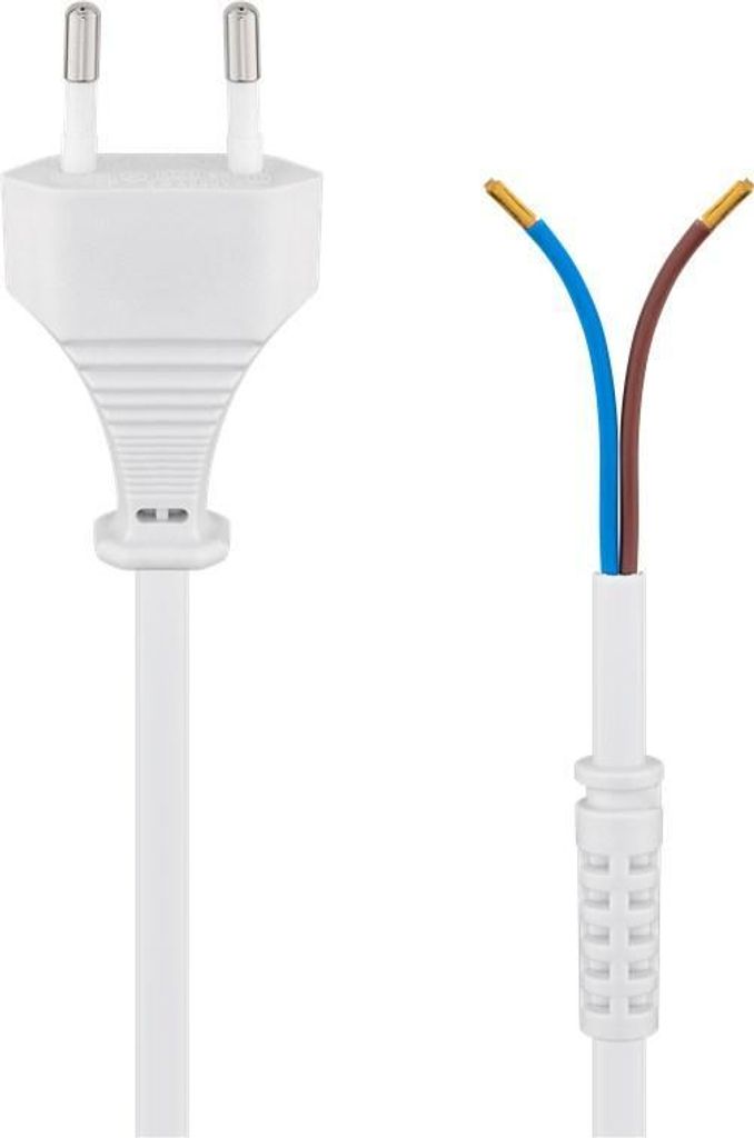 Goobay 50503 Kabel Euro do montażu kabli, 1,5 m, biały, Zdjęcie produktu 