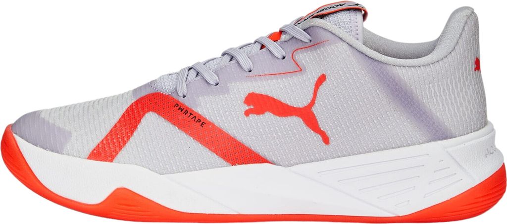 Puma Accelerate Turbo Nitro II Indoor Handball Hallenschuhe Sportschuhe grau/orange 107039-02, Schuhgröße:37 EU