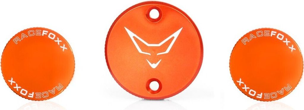 RACEFOXX Deckelset Ausgleichsbehälter für KTM 1290, orange