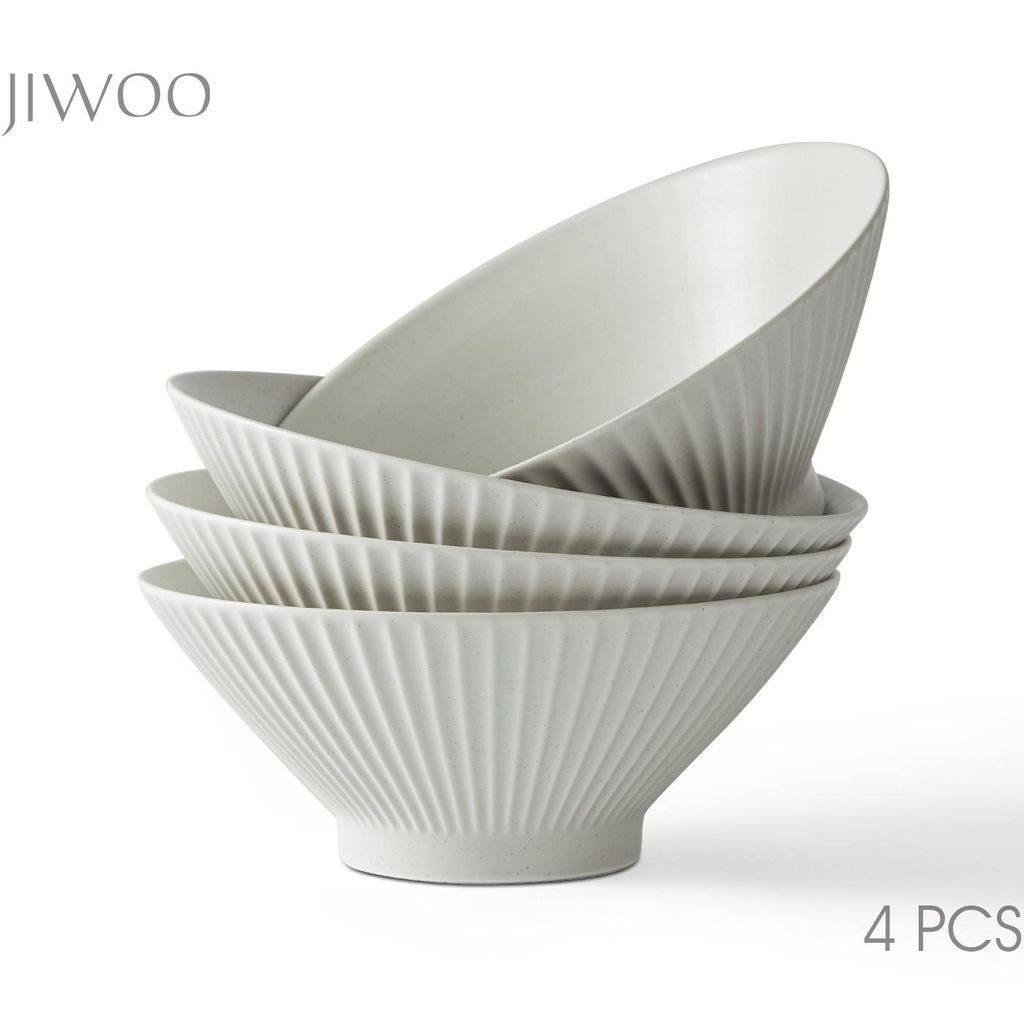 Schüssel Set 4er Ø20 cm Keramik Japanische RamenSchüsseln Produktbild 