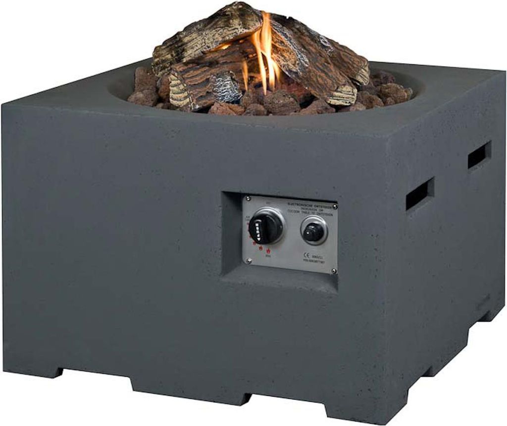Happy Cocooning Mania Feuertisch grau 19,5 kW Feuerstelle Produktbild 