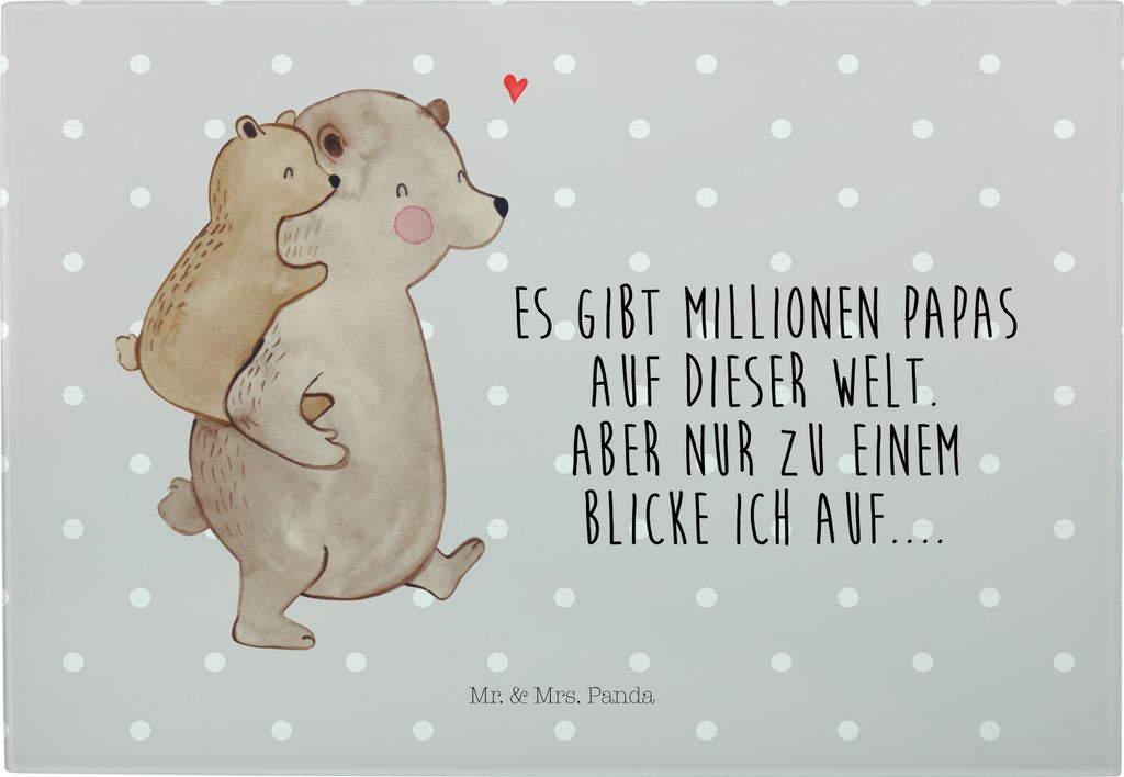 Mr. & Mrs. Panda Hackbrett Papa Bär - Grau Pastell - Produktbild 
