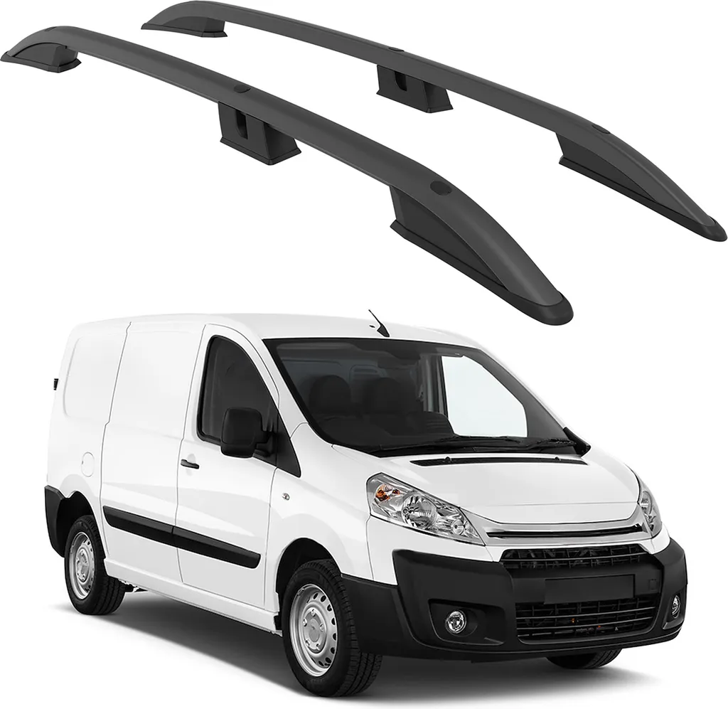 Barre Portatutto su Misura Citroen Jumpy Mk2 2006-2016 Nero Turtle