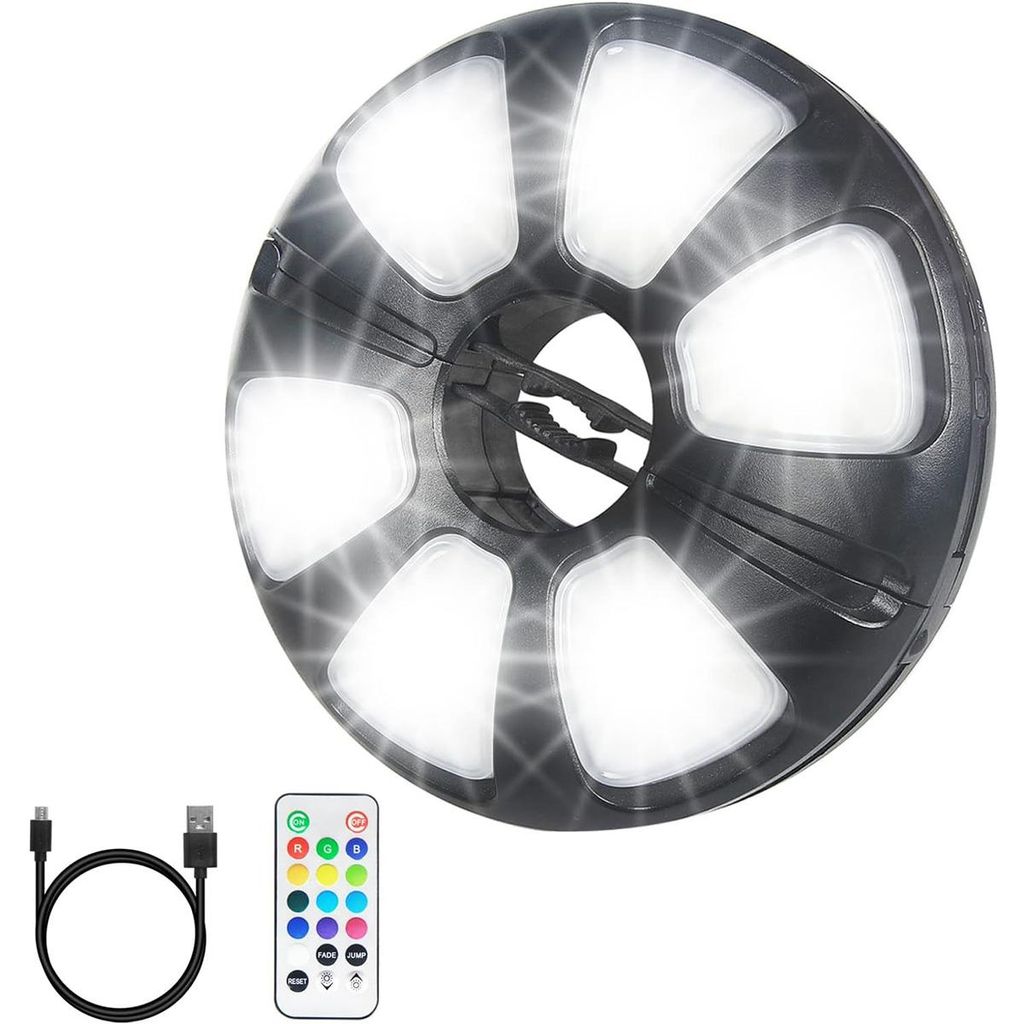 LED Sonnenschirm Licht mit Fernbedienung, ideal für Garten, Produktbild 