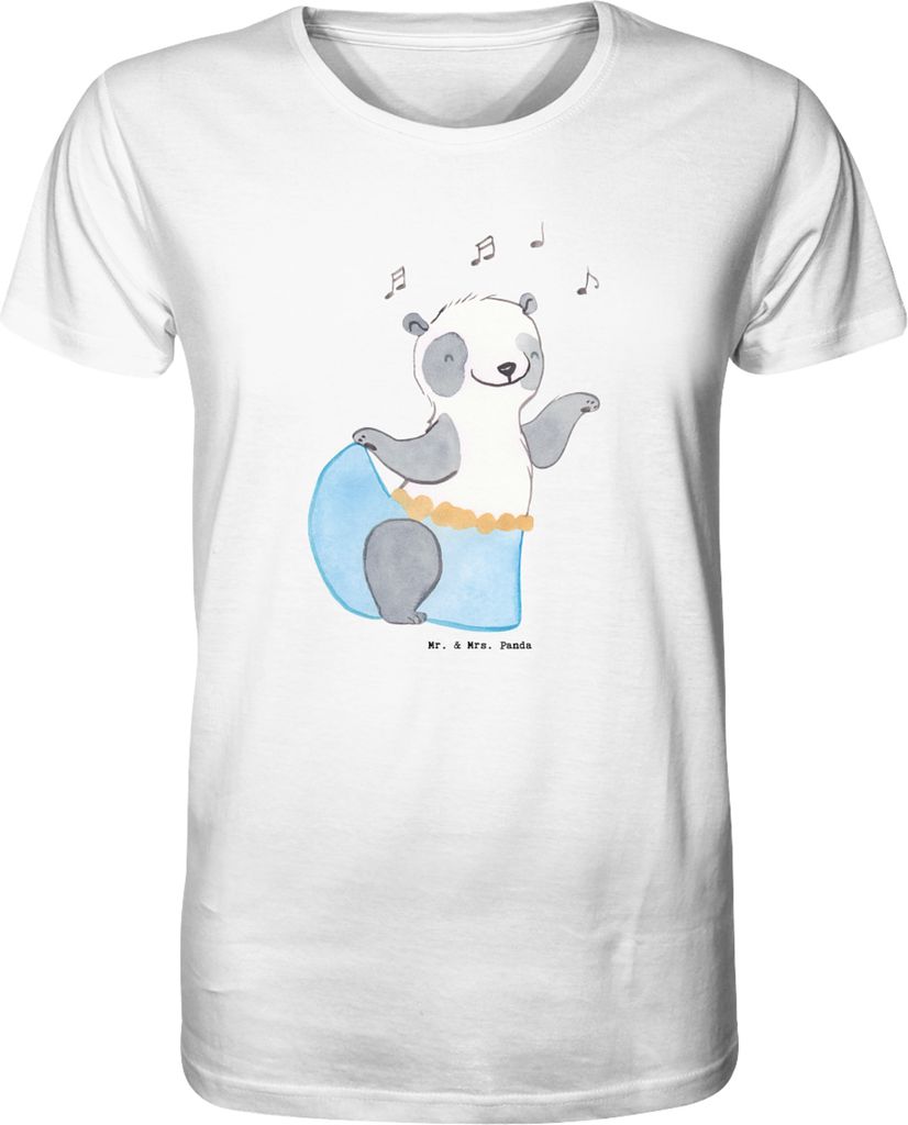 Mr. & Mrs. Panda Herren-T-Shirt Panda Bauchtanz Größe S - Weiß - Geschenk, Tanzen, T-Shirt, Herren, Tshirt, shirt, Orientalischer Tanz, mit Spruch