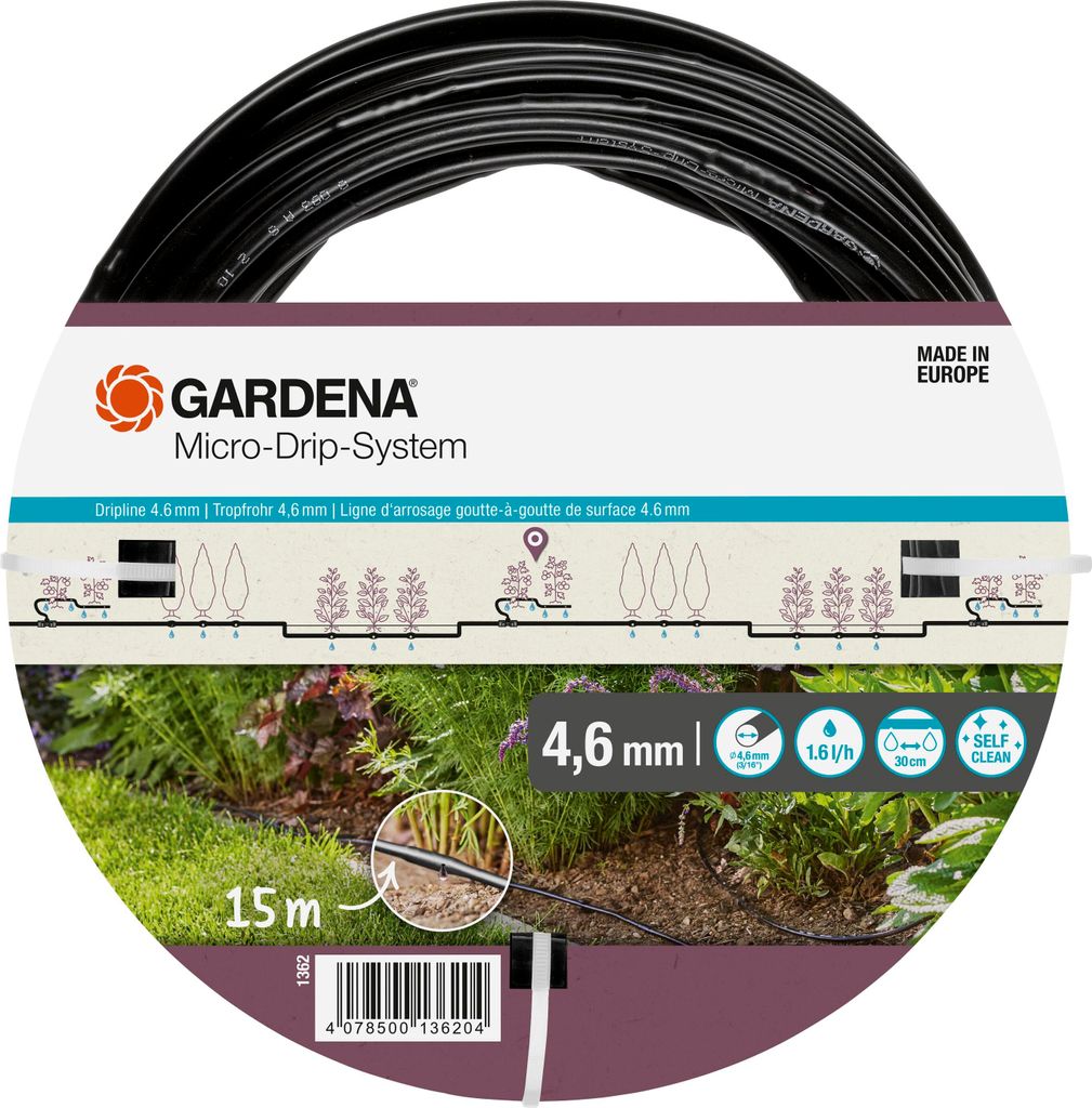 Gardena 1362-20, 15 m, Nad zemí, Černá Obrázek produktu 