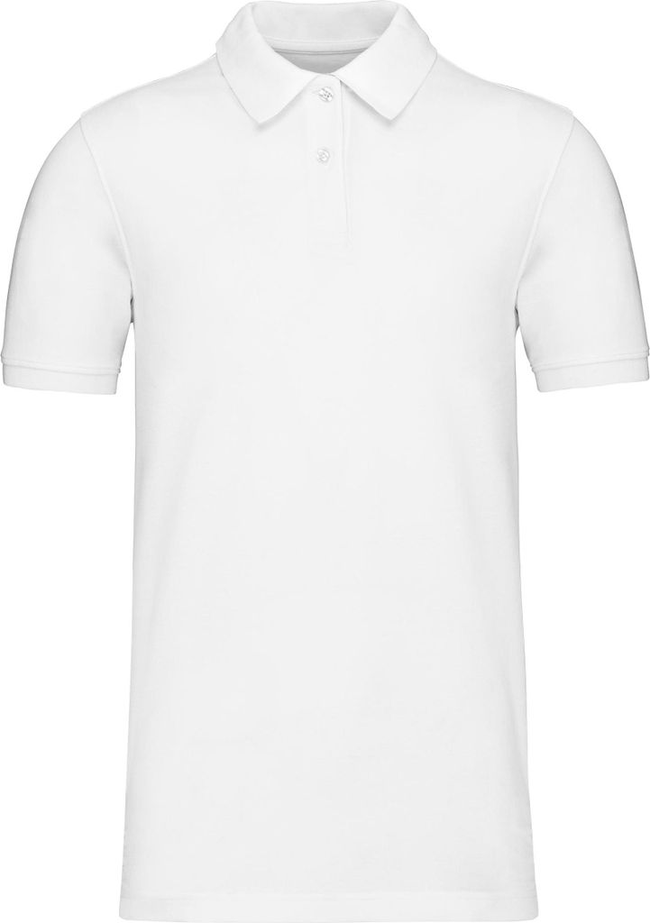 Kariban Herren Poloshirt Basic Kragen Kurzarm Polohemd T-Shirt Polo, Größe:3XL, Farbe:Weiß