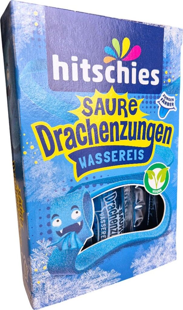 Hitschies Saure Drachenzungen Wassereis Zungenfärber 10x40 ml